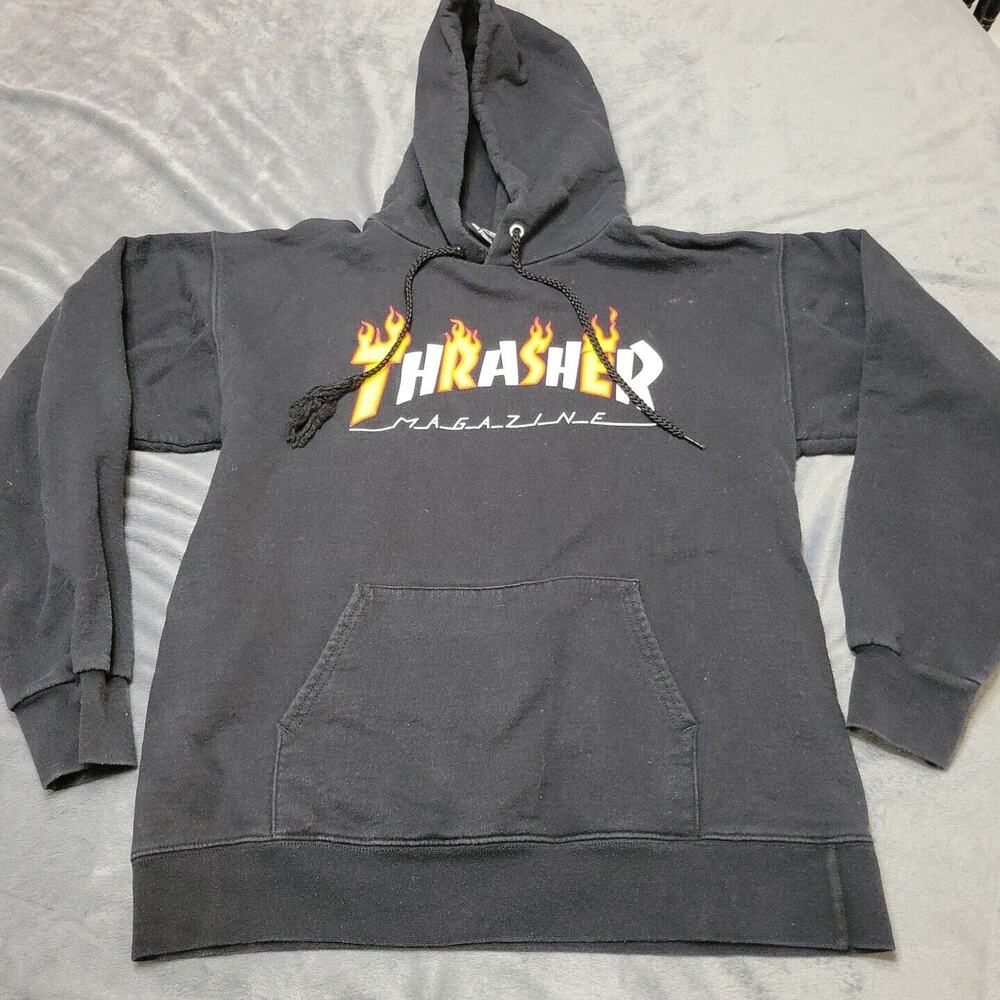 Thrasher Magazine Womens Small Thriisher San Francisco Sweatshirt Black Pullover